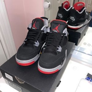 Jordan Retro Bred 4s 2019 IN BOX